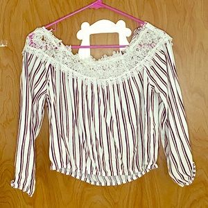 Hollister off the shoulder top